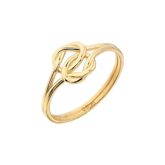 14K Gold  Double Knot Ring